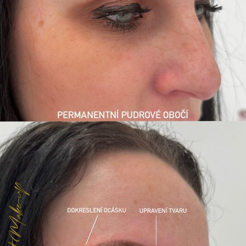 permanentní make-up laminace obočí a řas v Ústí nad Labem